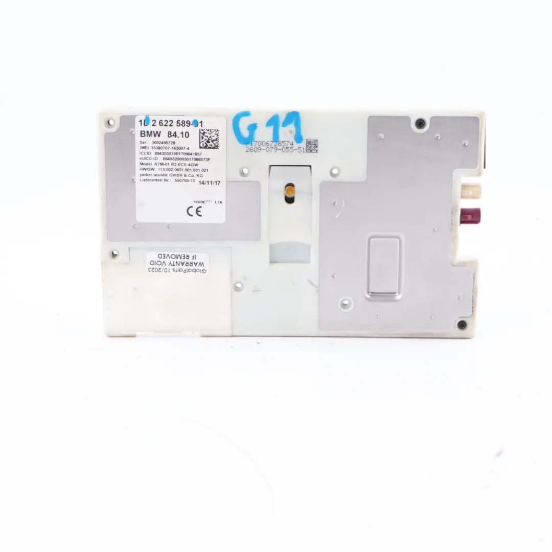 Module Telematics Unité contrôle téléphonique Bluetooth pour BMW G11 G20 G30 à propos du numéro de pièce 2622589 BMW G11 G20 G30 Module Telematics Unité contrôle téléphonique Bluetooth - SKU 2622589 - Numéro de pièce 2622589