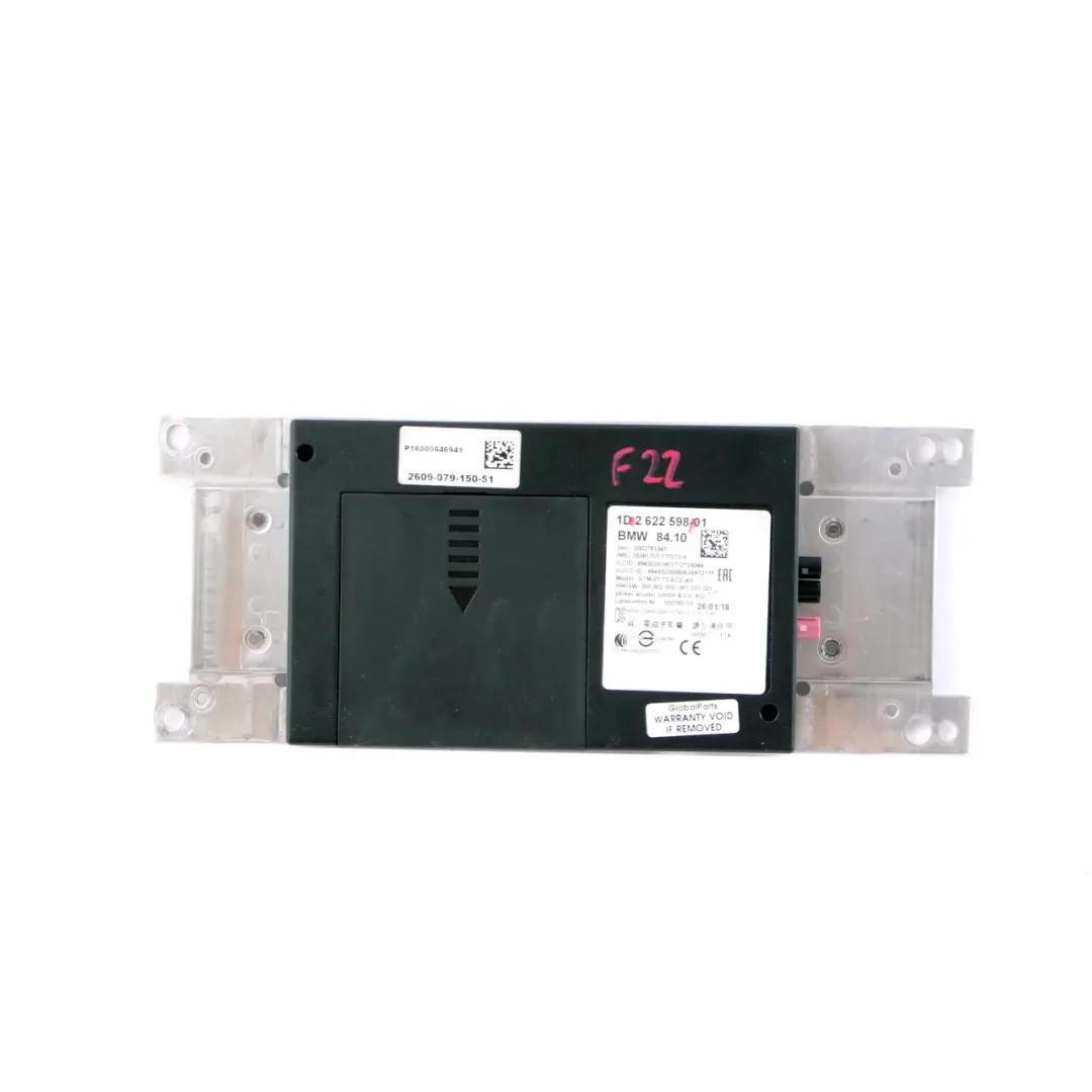 Modulo Unità Controllo Telematica ATM ECE 4G per BMW F20 F21 F23 F30 F31 F32 con numero di parte 2622598 BMW F20 F21 F23 F30 F31 F32 Modulo Unità Controllo Telematica ATM ECE 4G - SKU 2622598 - Numero di parte 2622598