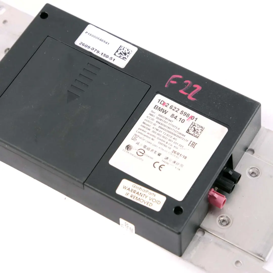 Module De Commande Télématique ATM ECE 4G pour BMW F20 F21 F23 F30 F31 F32 à propos du numéro de pièce 2622598 BMW F20 F21 F23 F30 F31 F32 Module De Commande Télématique ATM ECE 4G - SKU 2622598 - Numéro de pièce 2622598