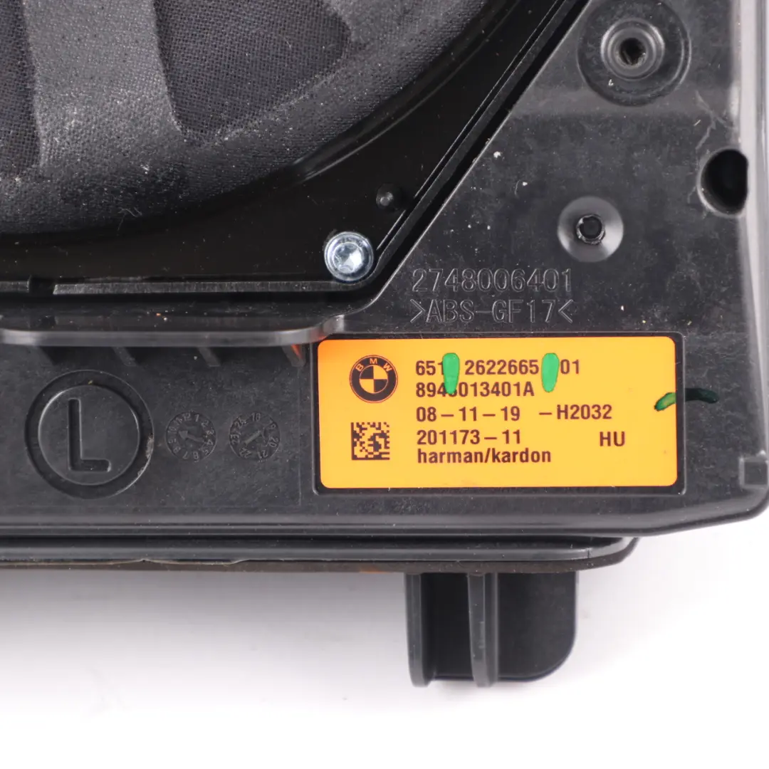 Subwoofer BMW F40 Central Bass Left Harman Kardon Top HiFI Speaker per con numero di parte 2622665 Subwoofer BMW F40 Central Bass Left Harman Kardon Top HiFI Speaker - SKU 2622665 - Numero di parte 2622665