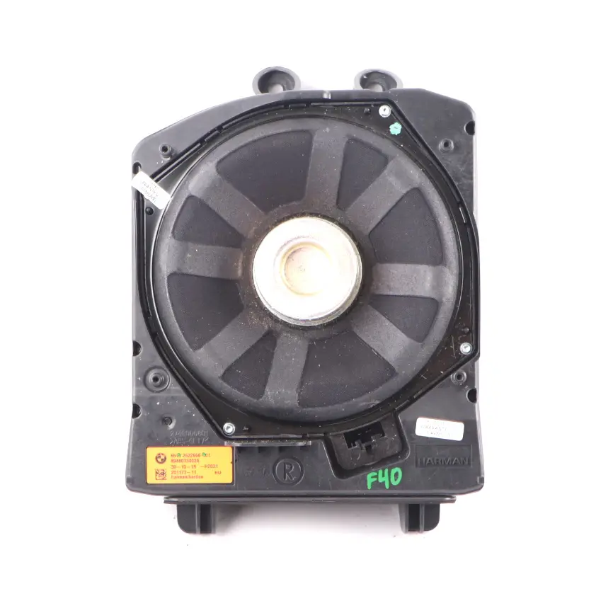 Central Bass Haut-parleur Subwoofer Woofer Droite Harman Kardon pour BMW F40 à propos du numéro de pièce 2622666 BMW F40 Central Bass Haut-parleur Subwoofer Woofer Droite Harman Kardon - SKU 2622666 - Numéro de pièce 2622666