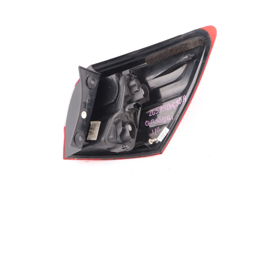 Quashqai J10 MK1 Rear Lamp Left N/S Tail Light Side Panel to Nissan with Part number 26555BR50A Nissan Quashqai J10 MK1 Rear Lamp Left N/S Tail Light Side Panel - SKU 26555BR50A - Part number 26555BR50A