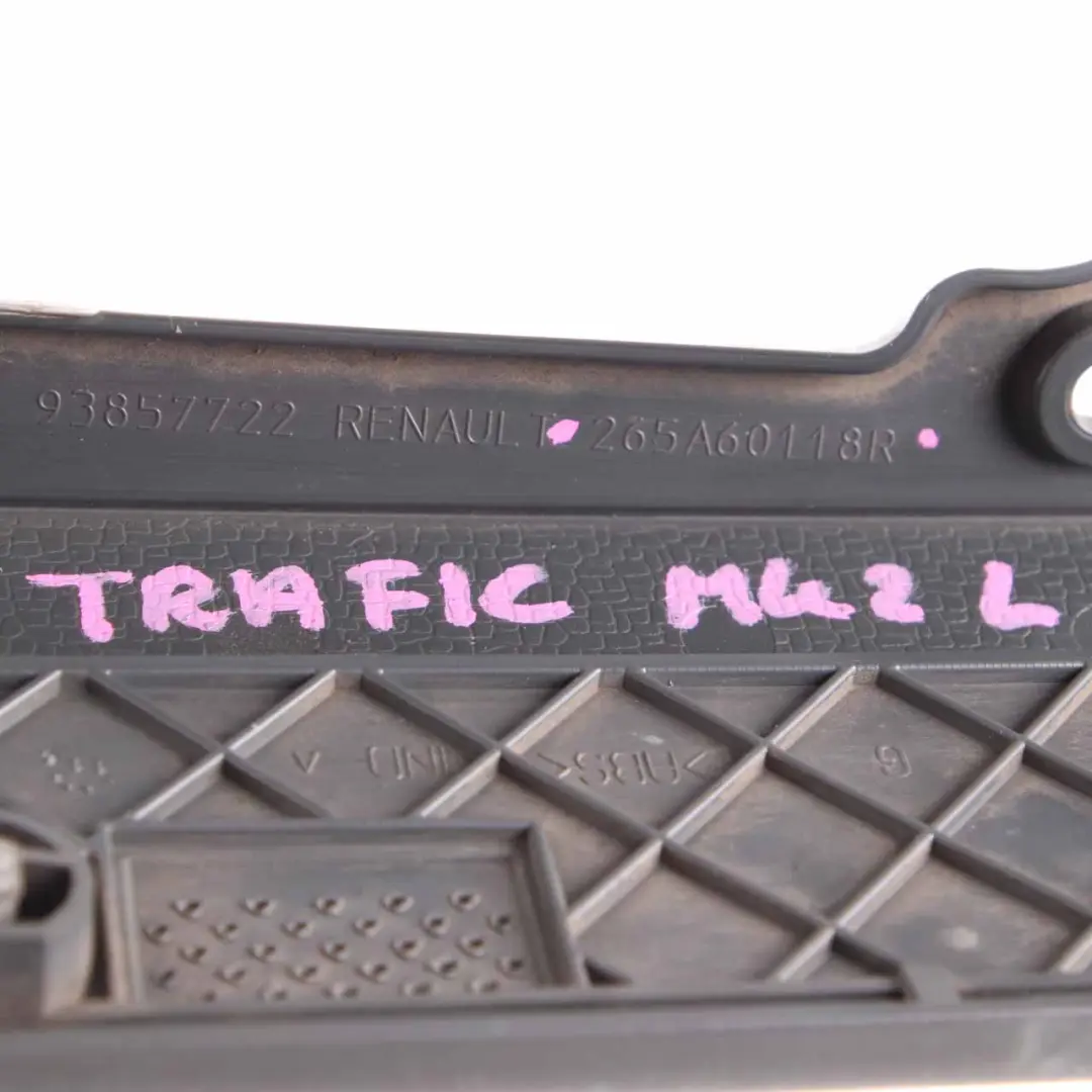 Left N/S Lamp Light Frame Trim Cover Primed to Renault Trafic 2 Rear with Part number 265A60118R Renault Trafic 2 Rear Left N/S Lamp Light Frame Trim Cover Primed - SKU 265A60118R - Part number 265A60118R