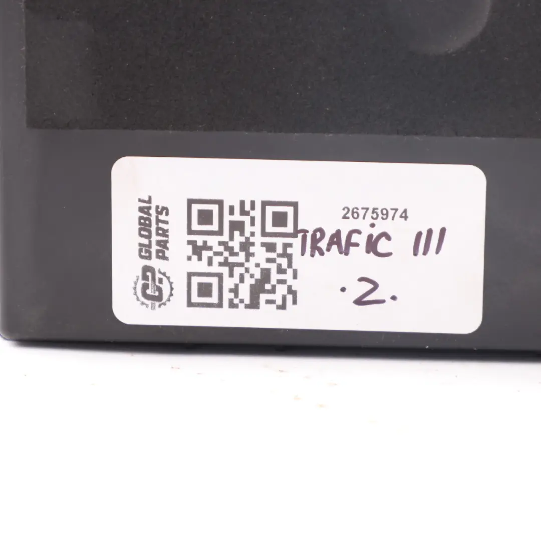 Body Control Module to Vauxhall Vivaro B Renault Trafic III 1.6 Diesel BCM with Part number 2675974 Vauxhall Vivaro B Renault Trafic III 1.6 Diesel BCM Body Control Module - SKU 2675974 - Part number 2675974