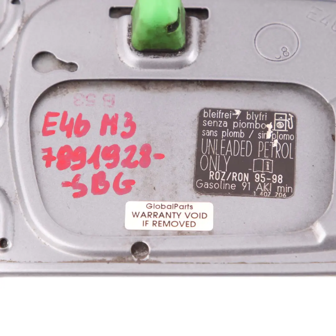 Flap Cover BMW E46 M3 Fill In Flap Filler Cap Silbergrau Silver Grey A08 to Fuel with Part number 8208246 Fuel Flap Cover BMW E46 M3 Fill In Flap Filler Cap Silbergrau Silver Grey A08 - SKU 2695524-SBG - Part number 8208246