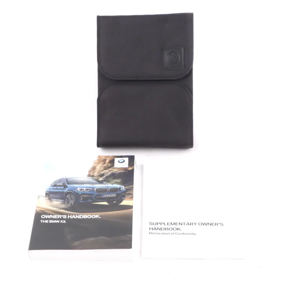 Owner's Handbook Instruction Book Set Wallet Case Pouch to BMW X3 G01 with Part number 2720782 BMW X3 G01 Owner's Handbook Instruction Book Set Wallet Case Pouch - SKU 2720782 - Part number 2720782