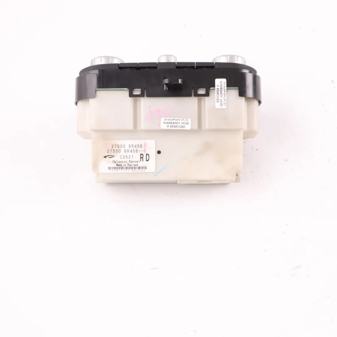 Quashqai J10 MK1 Heater Climate Control A/C Unit Switch Panel to Nissan with Part number 27500BR45B Nissan Quashqai J10 MK1 Heater Climate Control A/C Unit Switch Panel - SKU 27500BR45B - Part number 27500BR45B