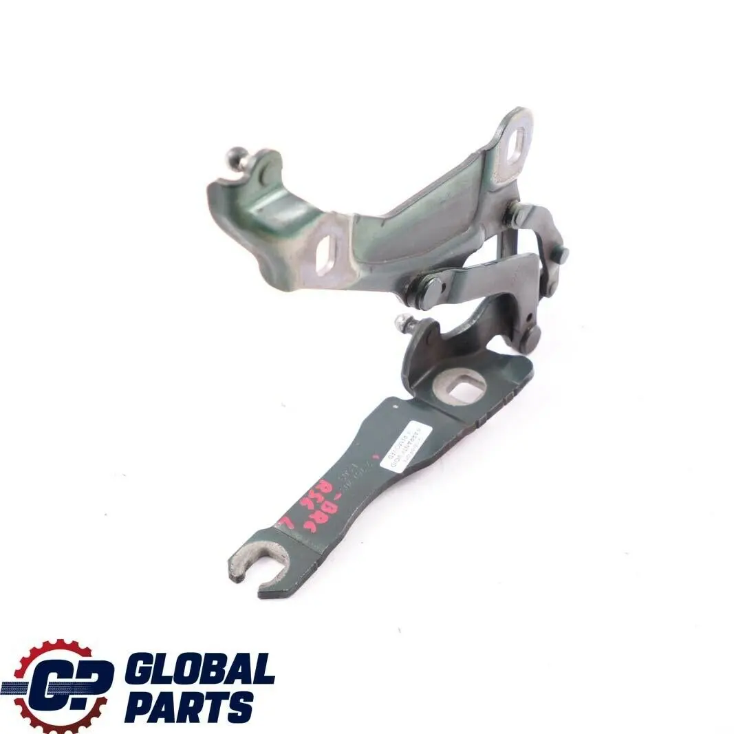 Left hood bonnet hinge British Racing Green N/S to Mini Cooper R55 R56 with Part number 2751203 Mini Cooper R55 R56 Left hood bonnet hinge British Racing Green N/S - SKU 2751203-BRG - Part number 2751203