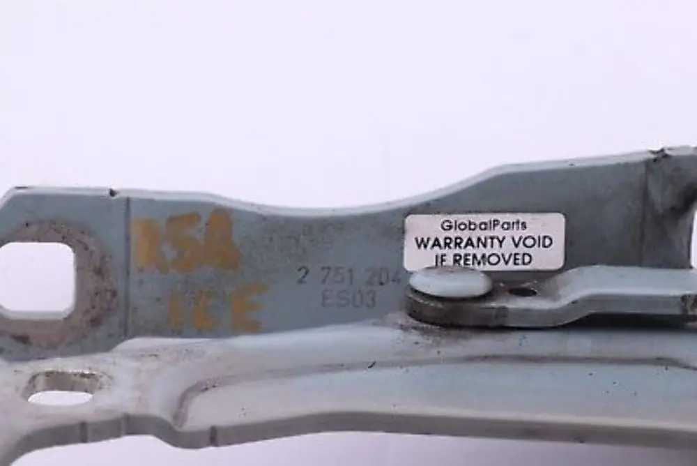 Right Hood Bonnet Hinge Ice Blue B28 O/S 2751204 to BMW Mini Cooper R55 R56 R57 with Part number 7211640 BMW Mini Cooper R55 R56 R57 Right Hood Bonnet Hinge Ice Blue B28 O/S 2751204 - SKU 2751204-ICE - Part number 7211640