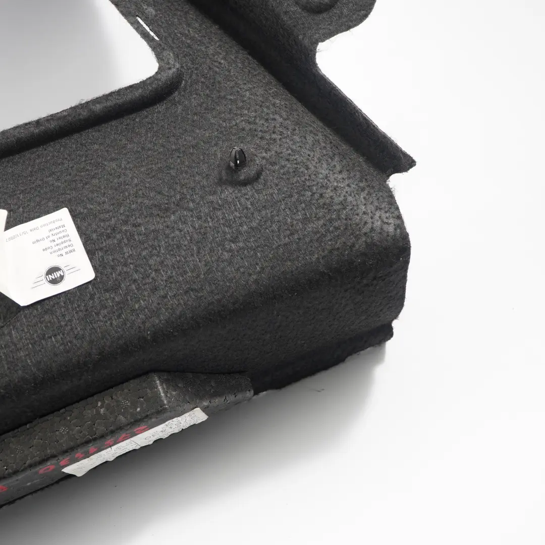 Trunk Trim Cover Rear Right O/S Boot Lateral Panel Covering to Mini R56 with Part number 2751430 Mini R56 Trunk Trim Cover Rear Right O/S Boot Lateral Panel Covering - SKU 2751430-1 - Part number 2751430