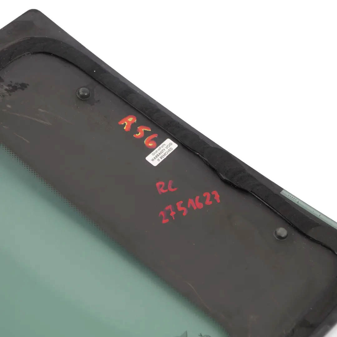 Mini Cooper One R56 Seitenscheibe Fenster Schwarz Hinten Links - SKU 2751627 - Teilenummer 2751627