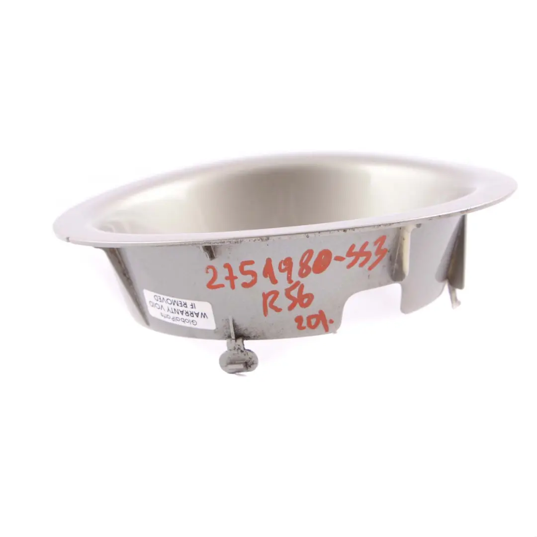 Filler Flap Housing Surround Panel Sparkling Silver A60 to MINI Cooper S R56 3 Fuel with Part number 2751980 MINI Cooper S R56 3 Fuel Filler Flap Housing Surround Panel Sparkling Silver A60 - SKU 2751980-SS3 - Part number 2751980