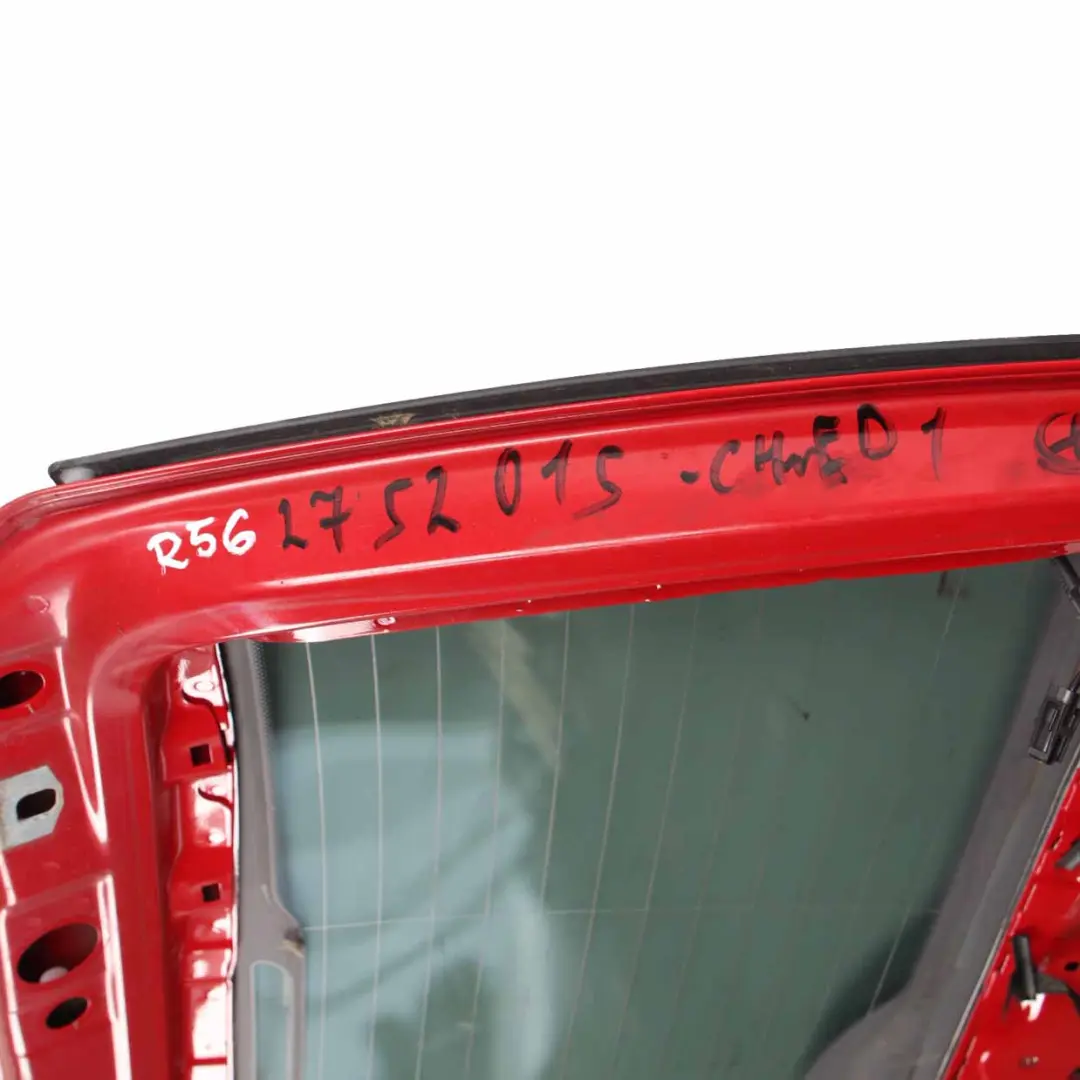 Boot Trunk Lid Tailgate Lid Covering Chili Red - 851 to Mini R56 with Part number 2752015 Mini R56 Boot Trunk Lid Tailgate Lid Covering Chili Red - 851 - SKU 2752015-CHRED1 - Part number 2752015