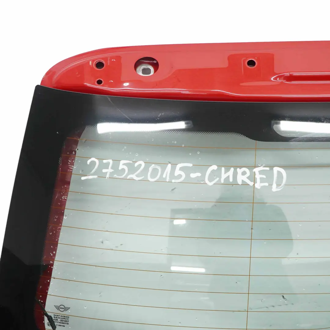 Trunk Lid Tailgate Boot Lid Chili Red - 851 to Mini Cooper R56 with Part number 2752015 Mini Cooper R56 Trunk Lid Tailgate Boot Lid Chili Red - 851 - SKU 2752015-CHRED - Part number 2752015