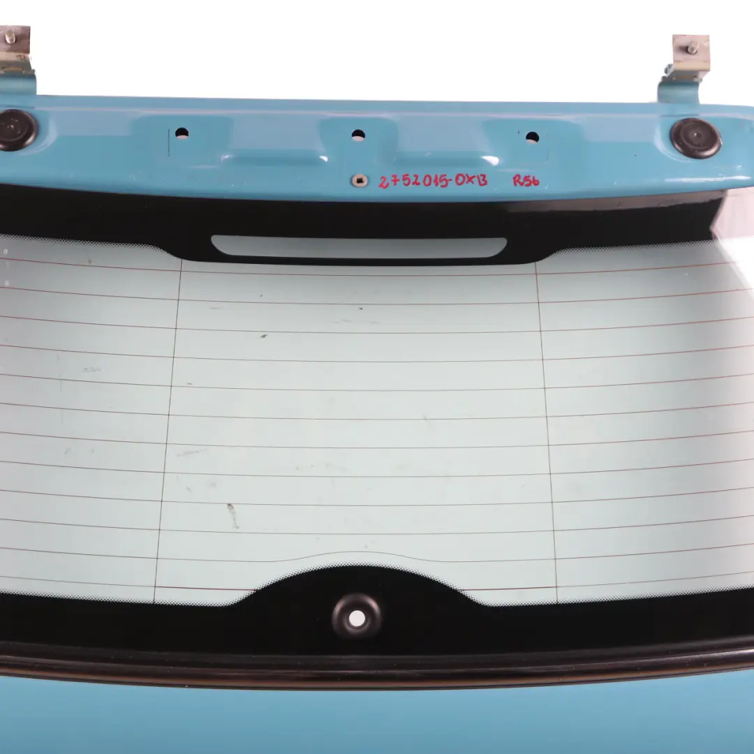 Boot Trunk Lid Tailgate Rear Panel Oxygen Blue - A74 to Mini R56 with Part number 2752015 Mini R56 Boot Trunk Lid Tailgate Rear Panel Oxygen Blue - A74 - SKU 2752015-OXB - Part number 2752015