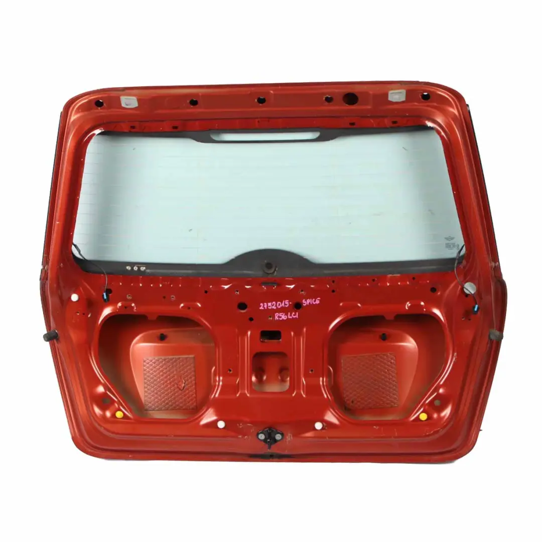Boot Trunk Lid Tailgate Panel Lid Spice Orange Metallic - B23 to Mini R56 with Part number 2752015 Mini R56 Boot Trunk Lid Tailgate Panel Lid Spice Orange Metallic - B23 - SKU 2752015-SPICE - Part number 2752015