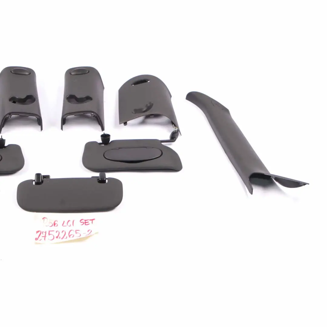 Mini R56 Roof Headlining Trims Covers Pillars Sun Visor Carbon Black Set - SKU 2752265-2 - Part number 2752265