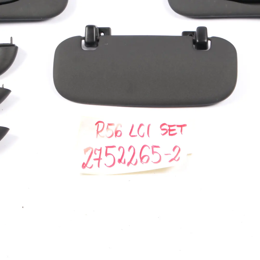 Mini R56 Roof Headlining Trims Covers Pillars Sun Visor Carbon Black Set - SKU 2752265-2 - Part number 2752265