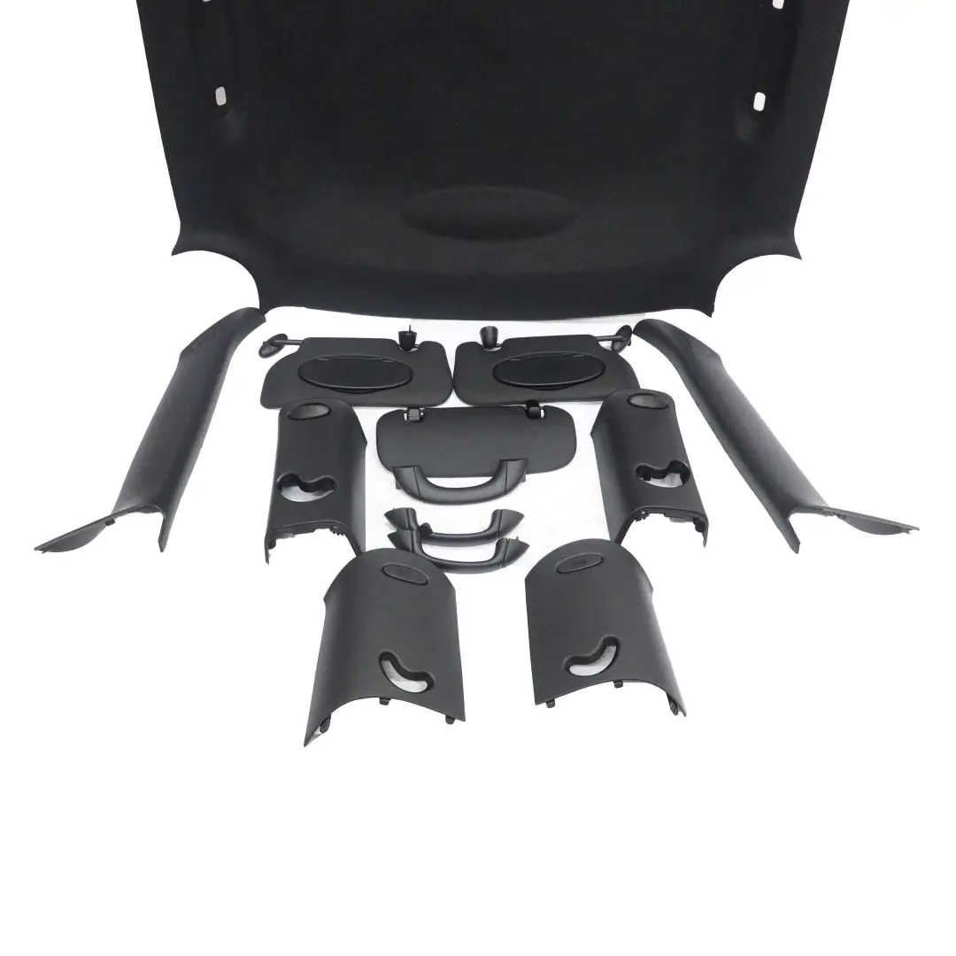 Mini Cooper One R56 Complete Headlining Roof Lining Trims Black + Pillars Covers - SKU 2752265 - Part number 2752265