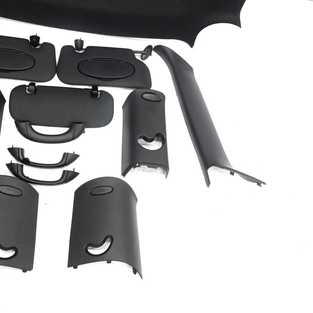 Mini Cooper One R56 Complete Headlining Roof Lining Trims Black + Pillars Covers - SKU 2752265 - Part number 2752265