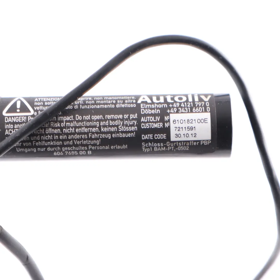 Mini R55 R56 R57 R58 R59 Napinacz Pasa Bezpieczeństwa Lewy Przód - SKU 2752435-1 - Numer Części 2752435