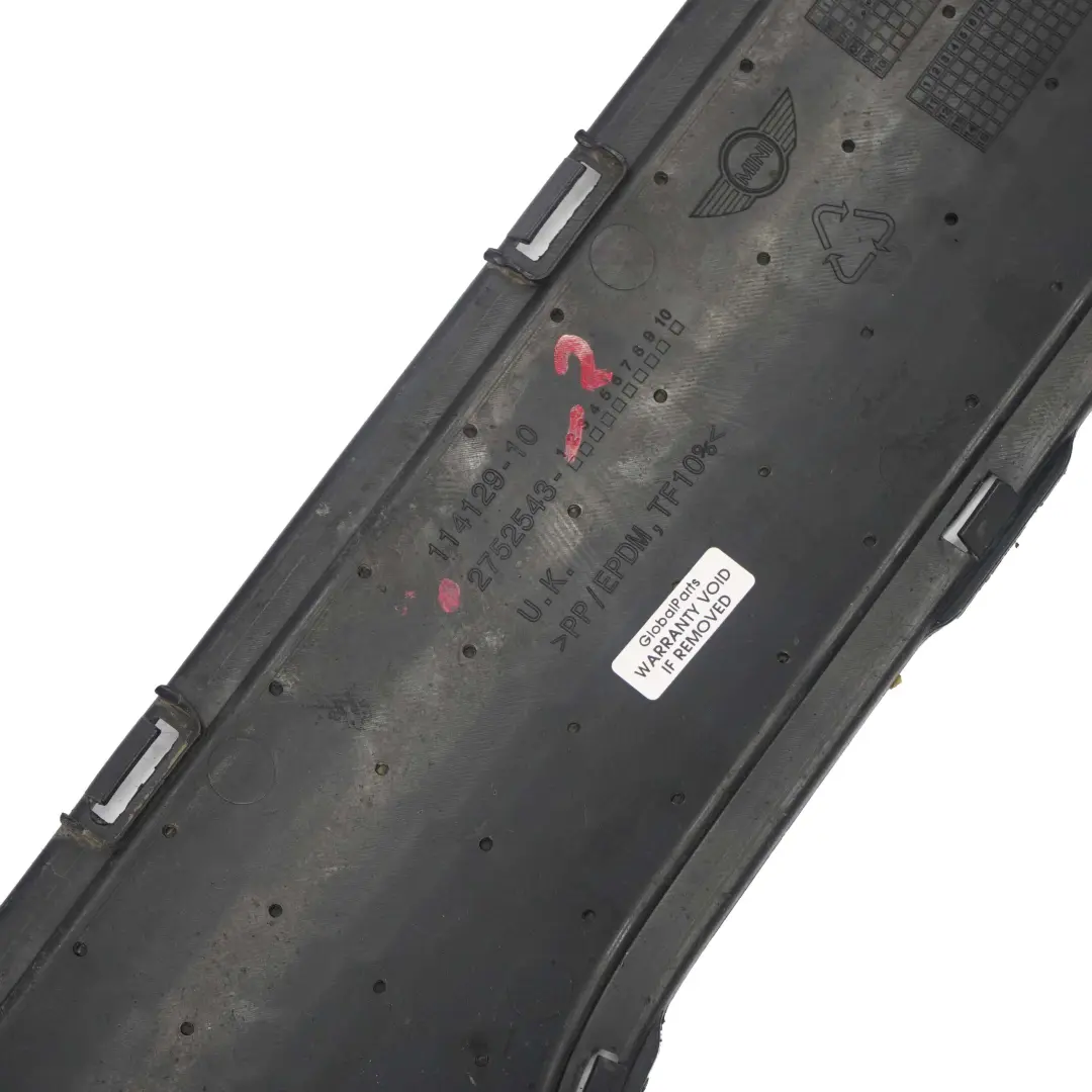  Griglia Paraurti Posteriore Mini R56 R57 Panel Cooper S Schwarz Nero - SKU 2752543-2 - Numero di parte 2752543