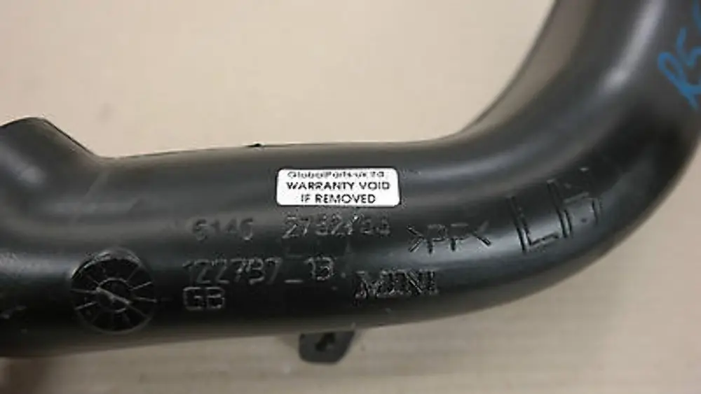 Mini ONE COOPER R55 R56 COLD AIR DUCT LEFT HEATER AIR CONDITIONING - SKU 2752753 - Part number 2752753