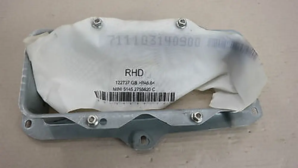 Deployment Channel Passenger Side Airbag Bracket to MINI Cooper R55 R56 R57 with Part number 51452752782 MINI Cooper R55 R56 R57 Deployment Channel Passenger Side Airbag Bracket - SKU rhd-2752782 - Part number 51452752782