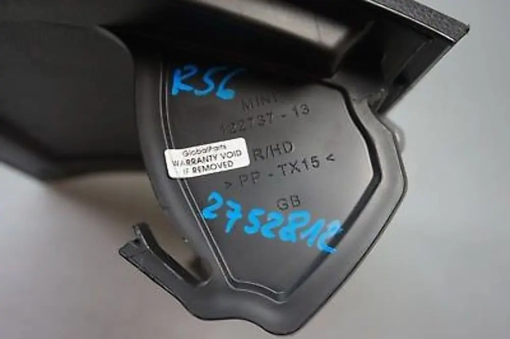 Glove Box Lid Cover Carbon Black to Mini Cooper R56 R55 R57 R58 LCI with Part number 2752812 Mini Cooper R56 R55 R57 R58 LCI Glove Box Lid Cover Carbon Black - SKU rhd-2752812 - Part number 2752812