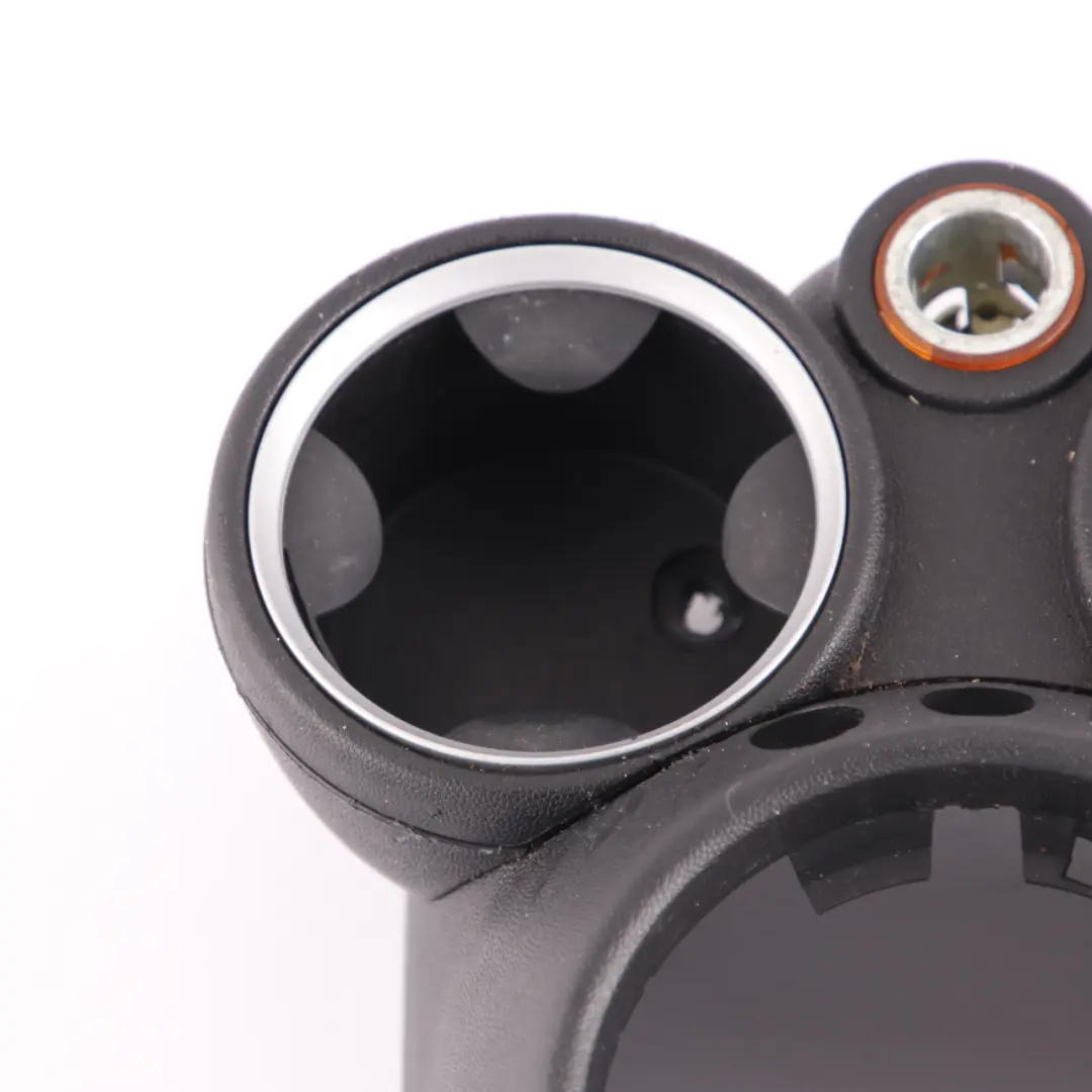 Centre Console Trim Panel Covering Cup Holder Carbon Black to Mini R55 R56 with Part number 2752927 Mini R55 R56 Centre Console Trim Panel Covering Cup Holder Carbon Black - SKU 2752927-5 - Part number 2752927
