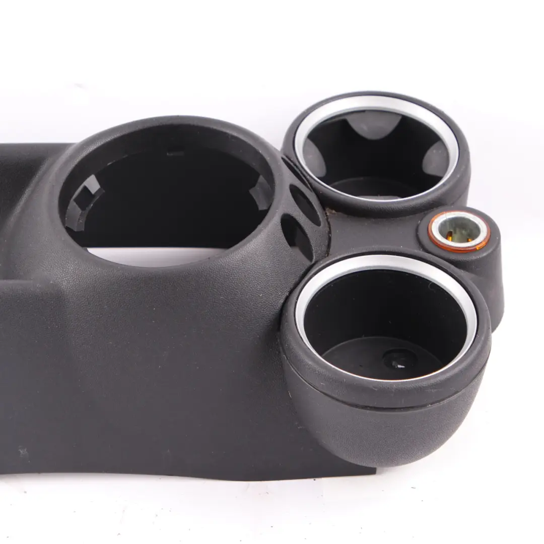 Centre Console Trim Panel Covering Cup Holder Carbon Black to Mini R55 R56 with Part number 2752927 Mini R55 R56 Centre Console Trim Panel Covering Cup Holder Carbon Black - SKU 2752927-5 - Part number 2752927
