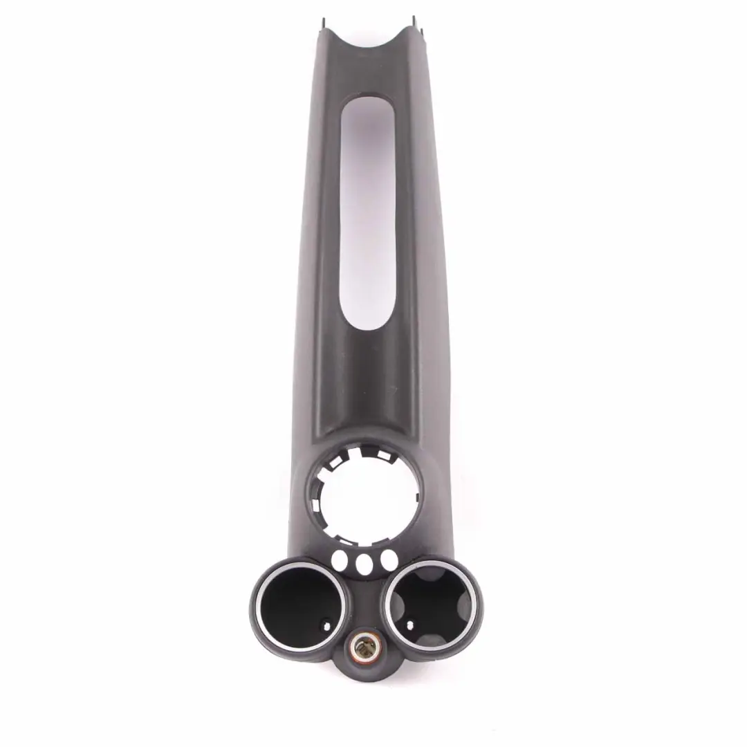 Centre Console Trim Panel Covering Cup Holder Carbon Black to Mini R55 R56 with Part number 2752927 Mini R55 R56 Centre Console Trim Panel Covering Cup Holder Carbon Black - SKU 2752927-5 - Part number 2752927
