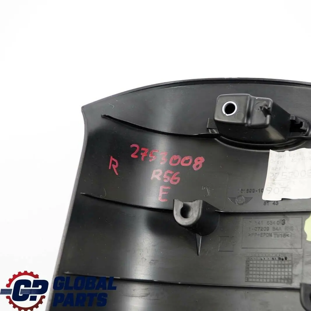 Embellecedor De Columna C Derecha Negro Carbón 7141534 para Mini Cooper One R56 LCI con número de pieza 2753008 Mini Cooper One R56 LCI Embellecedor De Columna C Derecha Negro Carbón 7141534 - SKU 2753008 - Número de pieza 2753008