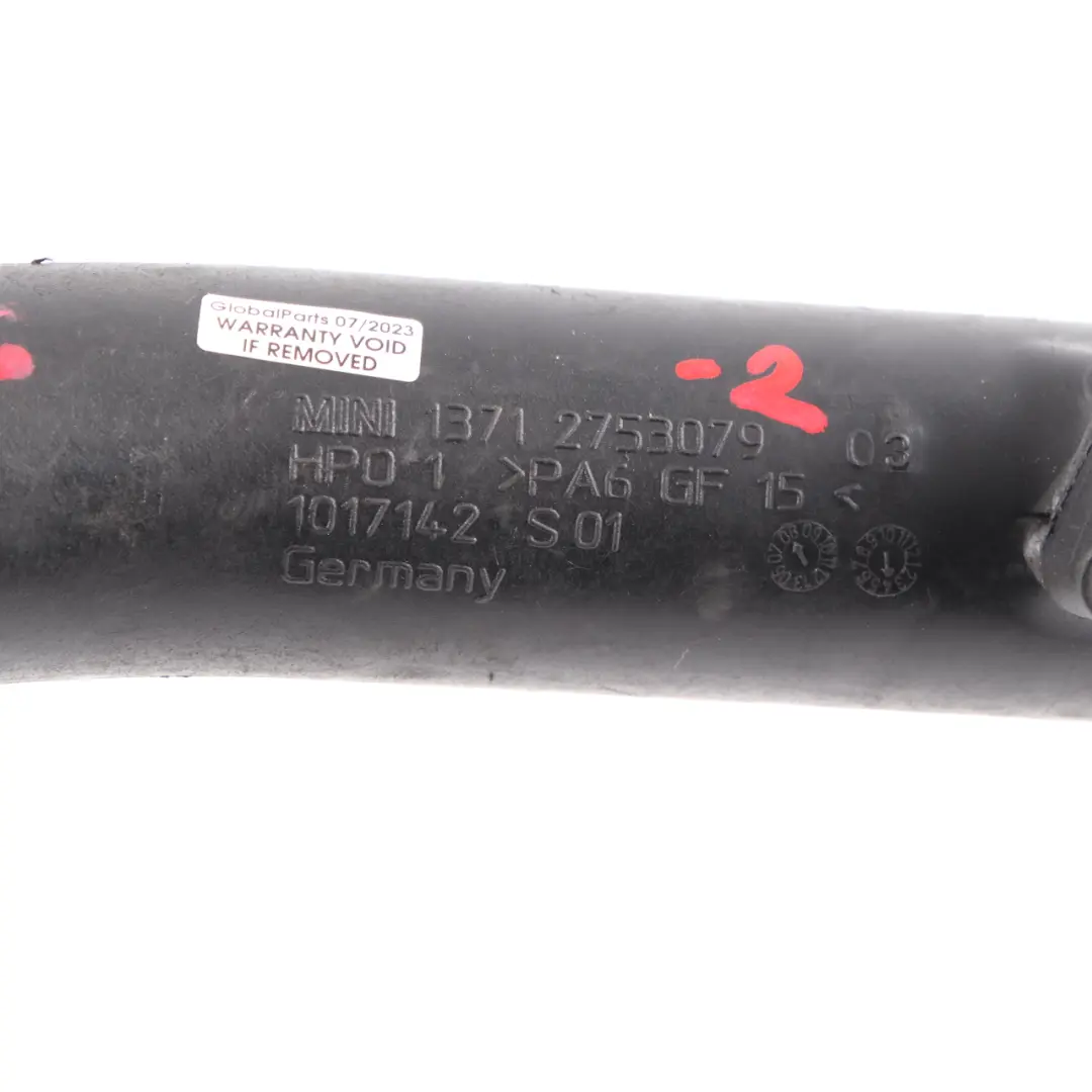 Przewód Rura Powietrza Intercoolera do Mini R55 R56 o numerze 2753079 Mini R55 R56 Przewód Rura Powietrza Intercoolera - SKU 2753079-2 - Numer Części 2753079