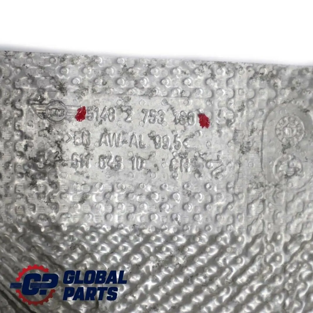 Wärme Dämmung Tunnel Schild für Mini Cooper One R55 R56 R57 R58 R59 mit Teilenummer 2753130 Mini Cooper One R55 R56 R57 R58 R59 Wärme Dämmung Tunnel Schild - SKU 2753130 - Teilenummer 2753130