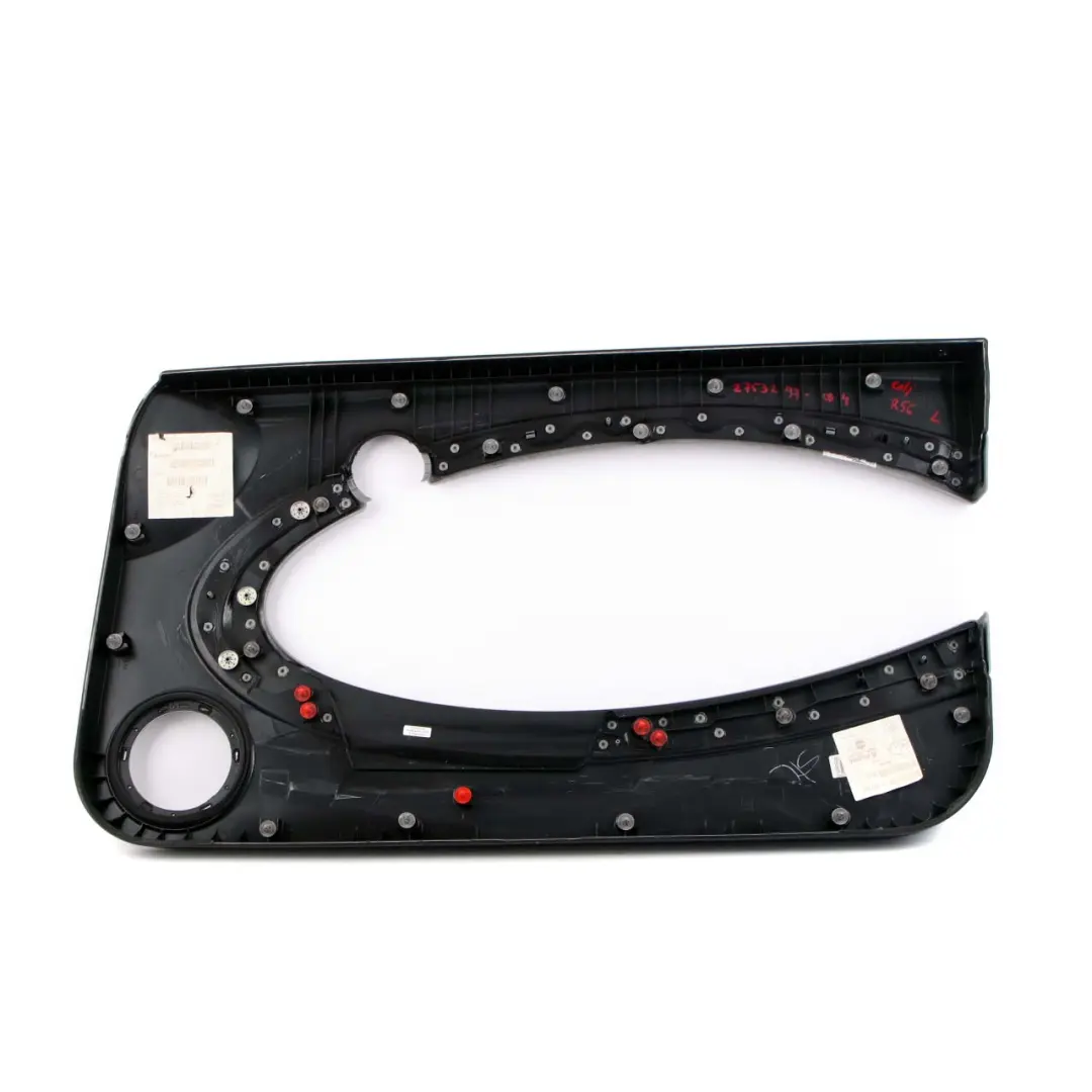 Mini Cooper R55 R56 R57 Door Card Trim Panel Left N/S Carbon Black Checkered - SKU 2753297-CB4 - Part number 2753297