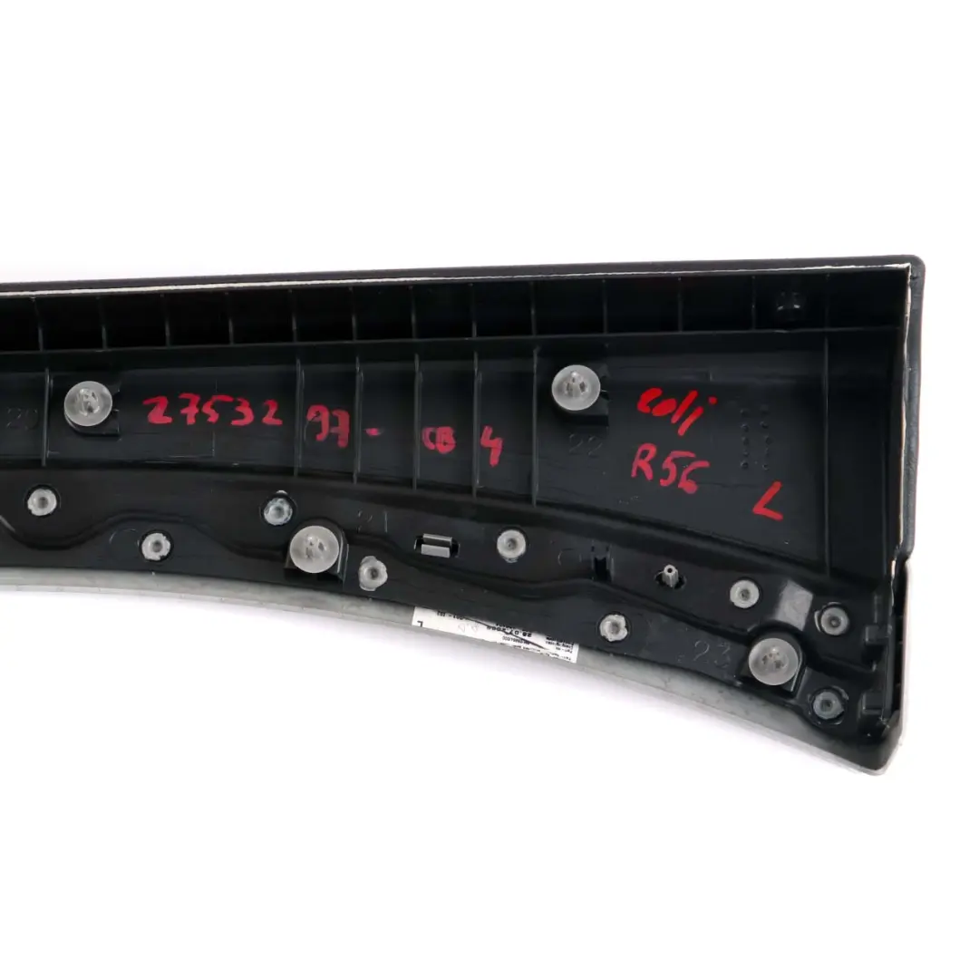 Mini Cooper R55 R56 R57 Door Card Trim Panel Left N/S Carbon Black Checkered - SKU 2753297-CB4 - Part number 2753297