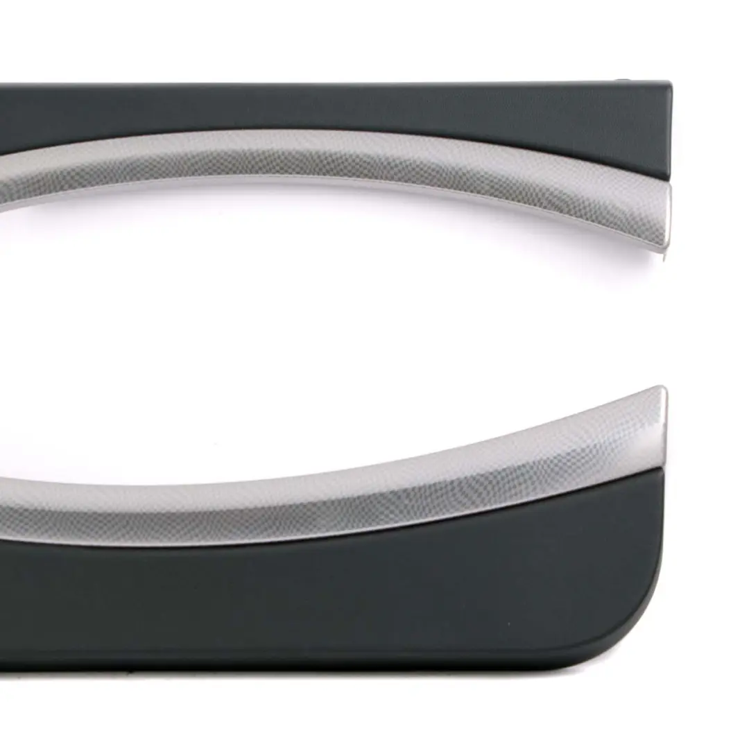 Door Card Trim Panel Right O/S Carbon Black Silver to Mini Cooper R55 R56 R57 with Part number 2753298 Mini Cooper R55 R56 R57 Door Card Trim Panel Right O/S Carbon Black Silver - SKU 2753298-CB1 - Part number 2753298