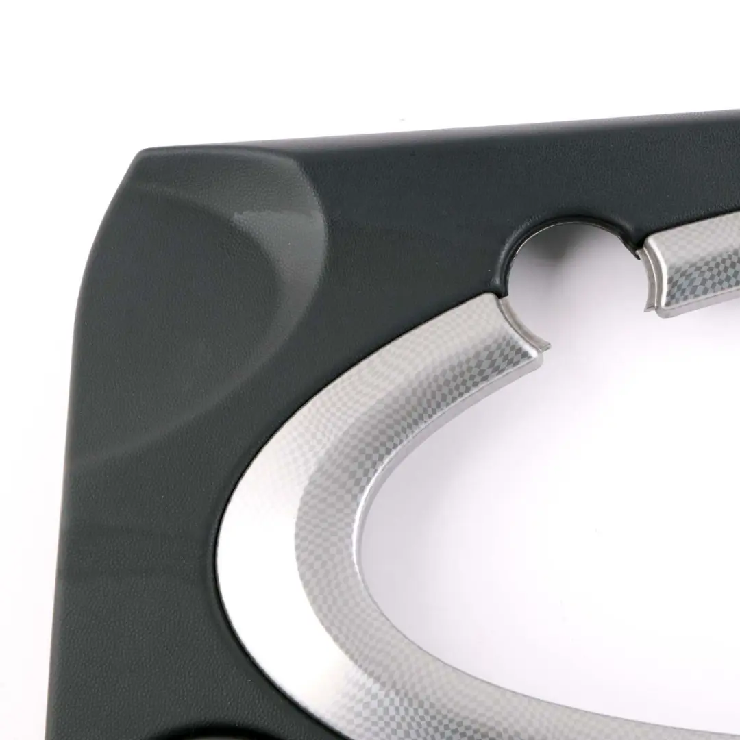 Door Card Trim Panel Right O/S Carbon Black Silver to Mini Cooper R55 R56 R57 with Part number 2753298 Mini Cooper R55 R56 R57 Door Card Trim Panel Right O/S Carbon Black Silver - SKU 2753298-CB1 - Part number 2753298