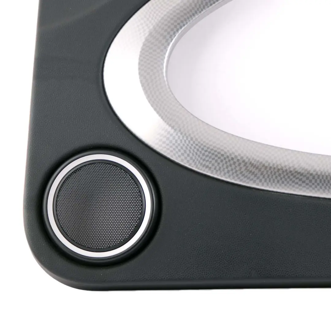 Door Card Trim Panel Right O/S Carbon Black Silver to Mini Cooper R55 R56 R57 with Part number 2753298 Mini Cooper R55 R56 R57 Door Card Trim Panel Right O/S Carbon Black Silver - SKU 2753298-CB1 - Part number 2753298