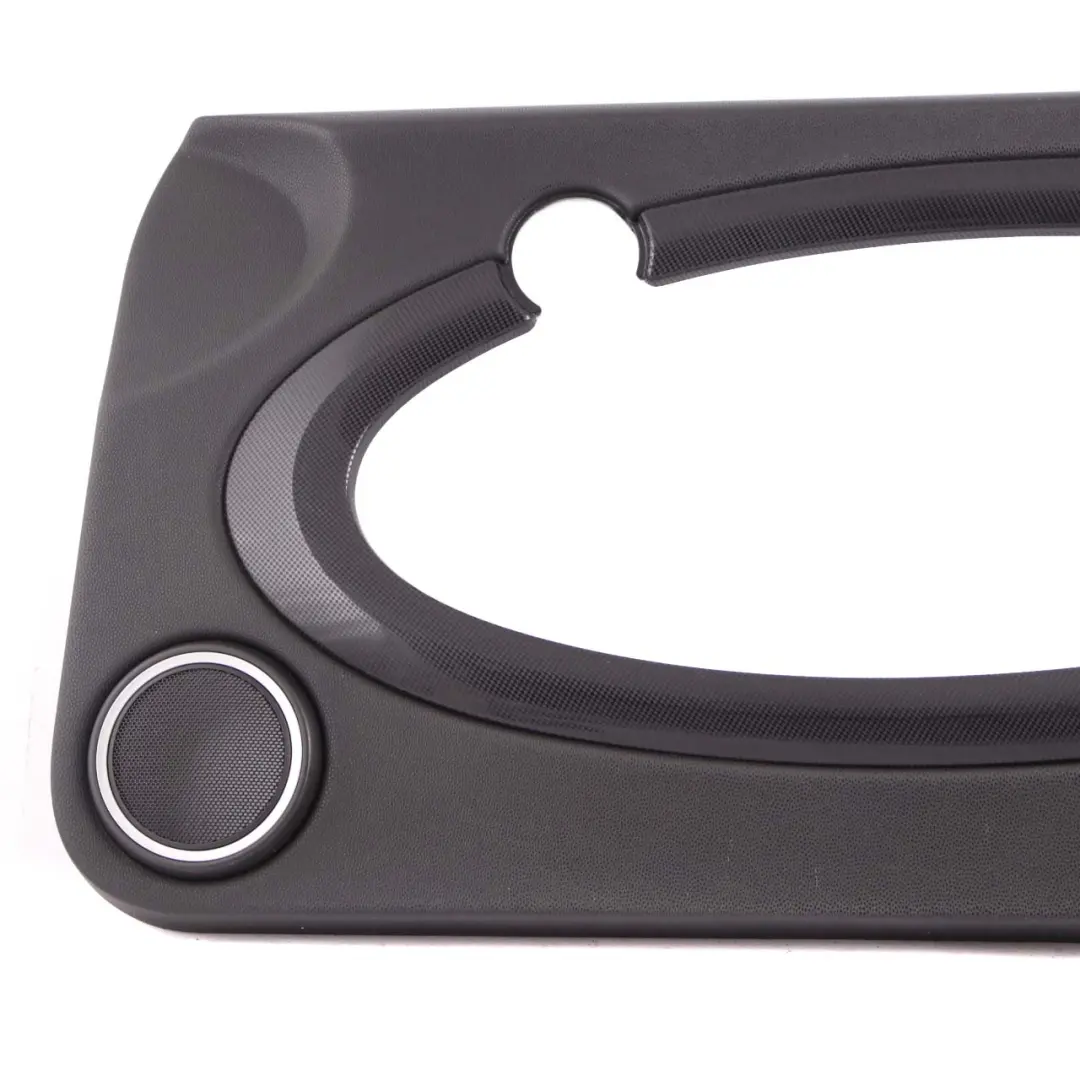 Door Card R57 Trim Panel Right O/S Carbon Piano Black Silver to Mini R55 R56 with Part number 2753298 Mini R55 R56 Door Card R57 Trim Panel Right O/S Carbon Piano Black Silver - SKU 2753298-CB5 - Part number 2753298