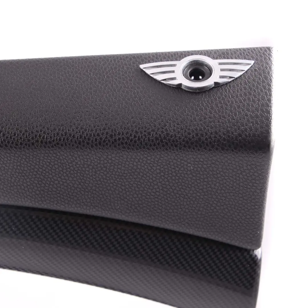 Door Card R57 Trim Panel Right O/S Carbon Piano Black Silver to Mini R55 R56 with Part number 2753298 Mini R55 R56 Door Card R57 Trim Panel Right O/S Carbon Piano Black Silver - SKU 2753298-CB5 - Part number 2753298