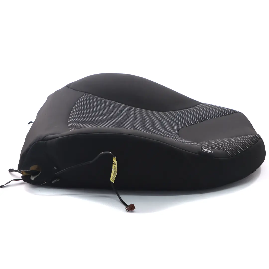 Mini R56 LCI Front Left N/S Basic Seat Backrest Cloth Fabric Carbon Black - SKU 2753449-3 - Part number 2753449