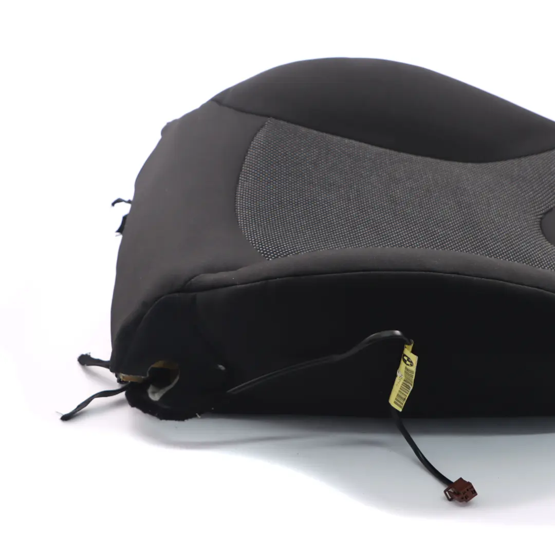 Mini R56 LCI Front Left N/S Basic Seat Backrest Cloth Fabric Carbon Black - SKU 2753449-3 - Part number 2753449