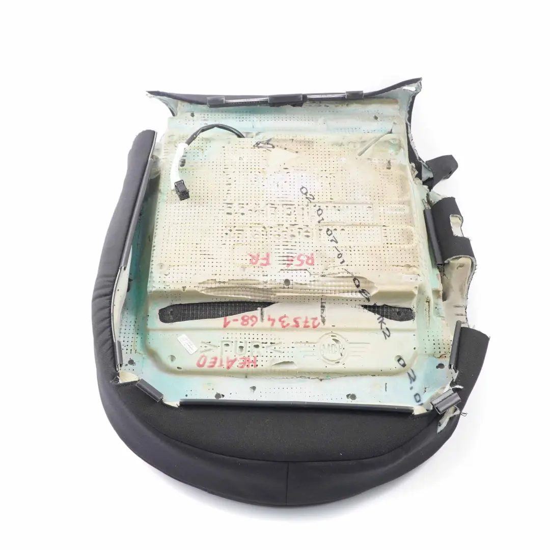  Housse de siège avant Mini R55 R56 R57 Siège Sport Droit Tissu Chauffant Noir - SKU 2753468-1 - Numéro de pièce 2753468