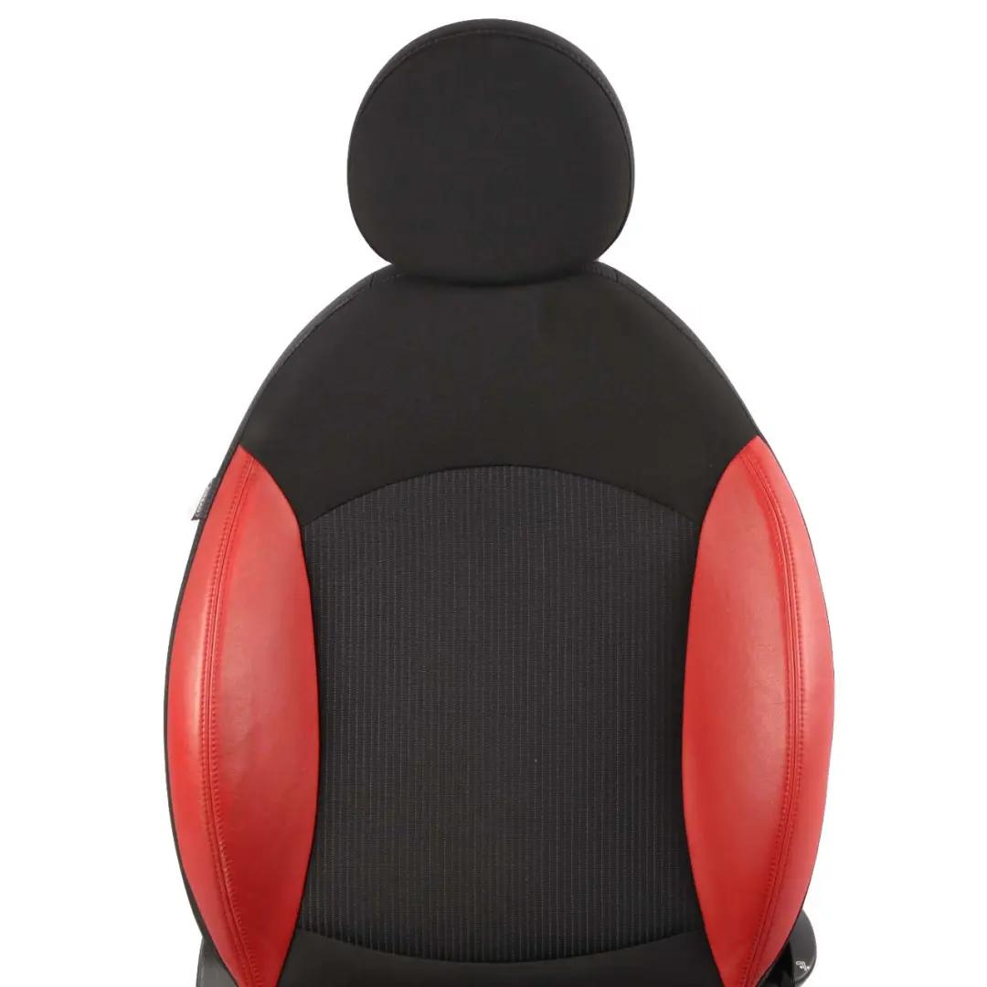 Fabric Cloth / Red Leather Front Right O/S Seat to Mini Cooper One R55 R56 Sport with Part number 7242360 Mini Cooper One R55 R56 Sport Fabric Cloth / Red Leather Front Right O/S Seat - SKU 2753480 - Part number 7242360