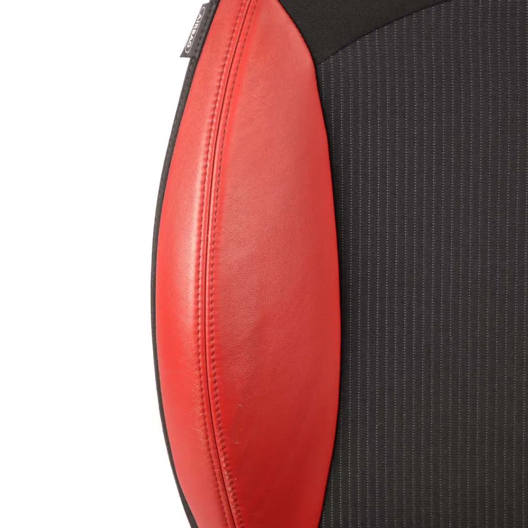 Fabric Cloth / Red Leather Front Right O/S Seat to Mini Cooper One R55 R56 Sport with Part number 7242360 Mini Cooper One R55 R56 Sport Fabric Cloth / Red Leather Front Right O/S Seat - SKU 2753480 - Part number 7242360