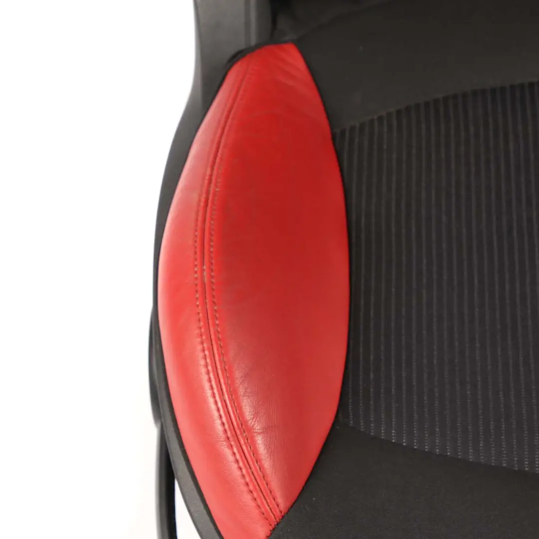Mini Cooper One R55 R56 Sport Fabric Cloth / Red Leather Front Right O/S Seat - SKU 2753480 - Part number 7242360