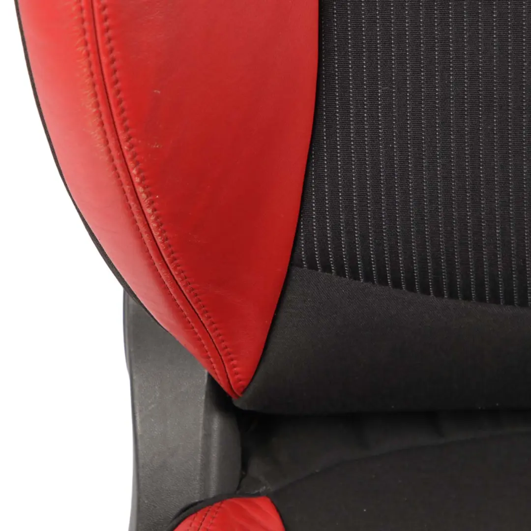 Fabric Cloth / Red Leather Front Right O/S Seat to Mini Cooper One R55 R56 Sport with Part number 7242360 Mini Cooper One R55 R56 Sport Fabric Cloth / Red Leather Front Right O/S Seat - SKU 2753480 - Part number 7242360