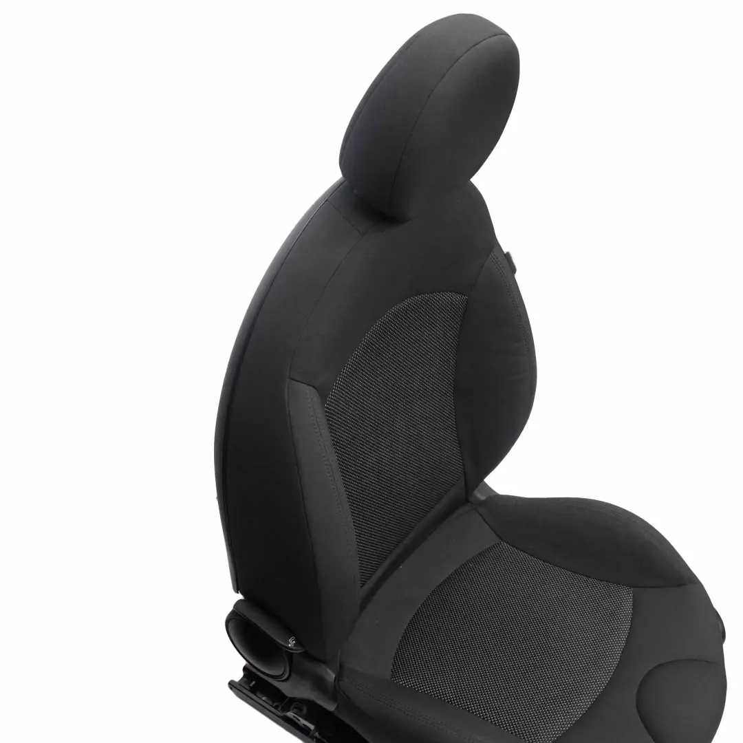 Cloth Fabric Carbon Black Front Left Seat N/S to Mini Cooper One R55 R56 R57 Sport with Part number 2753485 Mini Cooper One R55 R56 R57 Sport Cloth Fabric Carbon Black Front Left Seat N/S - SKU 2753485-1 - Part number 2753485